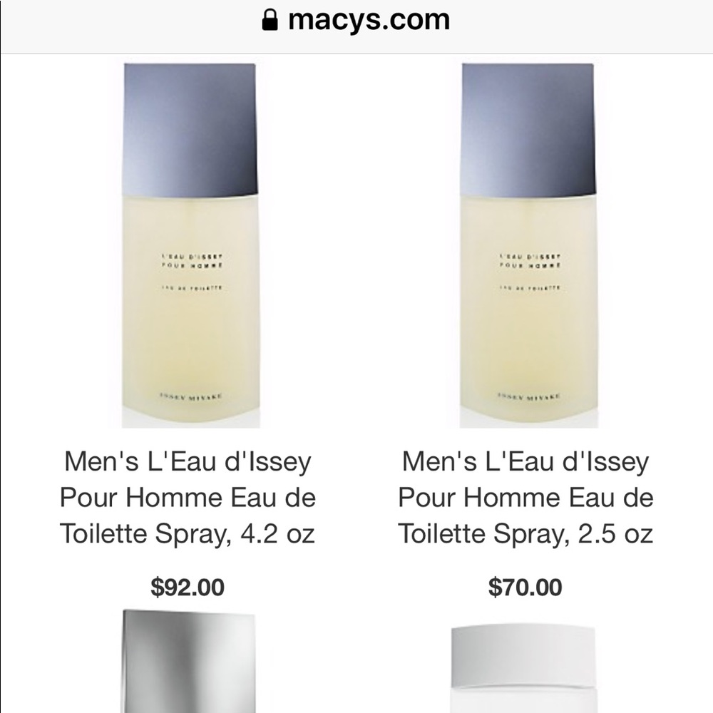 Men ISSEY MIYAKE Cologne